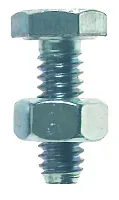 EAST PENN 00193 Bolt With Nut 1/420 X 3