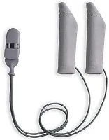Ear Gear FM Corded (Binaural) | 2"-3" Hearing Aids | Grey 55793