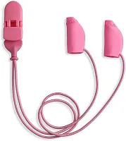 Ear Gear Micro Corded (Binaural) | Up to 1" Hearing Aids | Pink 56351