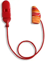 Ear Gear Micro Corded (Mono) | Up to 1" Hearing Aids | Orange-Red 56337
