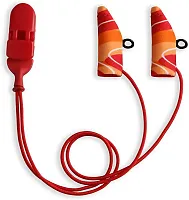Ear Gear Mini Corded Eyeglasses | Orange-Red 57080
