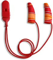 Ear Gear Mini Corded (Binaural) | 1"-1.25" Hearing Aids | Orange-Red 56067