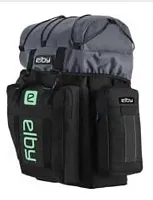 ELBY BIKES E08157 Pannier Bag Black W/Pistachio Logo