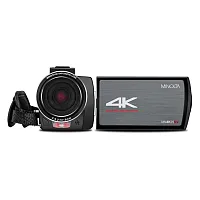 Minolta Mn4K25Nv-W-Bk Mn4K25Nv 4K Ultra Hd Ir Night Vision Camcorder With Batter
