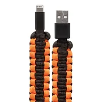 Helix Ethltsob Lightning To Usb-A 3.2-Ft. Paracord Charge And Sync Cable, Orange