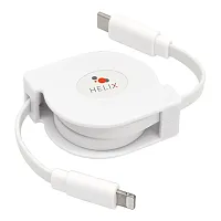 Helix Ethrtclt Retractable 3.2-Ft. Lightning To Usb-C Charge And Sync Cable