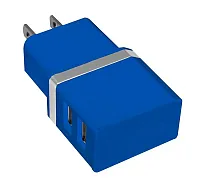 ESI CASES DURALE2194 Dual Usb Ac Charger Blu