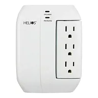 Helios As-Hp-5R 5-Outlet Wall Tap Surge Protector With 2 Usb Charging Ports