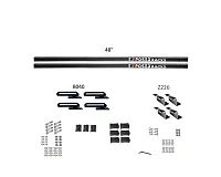 EXPOSED RACK 8007673BK Sld(2)48&#039;Bk+B040+Z226