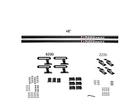 EXPOSED RACK 8007683BK Sld(2)48&#039;Bk+B200+Z226