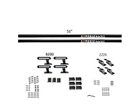 EXPOSED RACK 8007686BK Sld(2)51&#039;Bk+B200+Z226