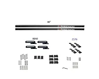 EXPOSED RACK 8008673BK Sld(2)48&#039;Bk+B040+Z176