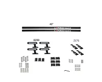EXPOSED RACK 8008680BK Sld(2)40&#039;Bk+B200+Z176