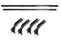 EXPOSED RACK 8009655BK Sld Jl-U Hrdtp Pkglow Bk