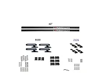 EXPOSED RACK 8009660BK Sld(2)40&#039;Bk+B100+Z126
