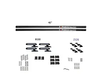 EXPOSED RACK 8009663BK Sld(2)48&#039;Bk+B100+Z126