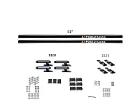 EXPOSED RACK 8009666BK Sld(2)51&#039;Bk+B100+Z126