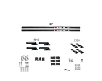 EXPOSED RACK 8009670BK Sld(2)40&#039;Bk+B040+Z126