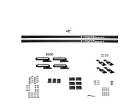 EXPOSED RACK 8009673BK Sld(2)48&#039;Bk+B040+Z126