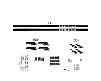 EXPOSED RACK 8009676BK Sld(2)51&#039;Bk+B040+Z126