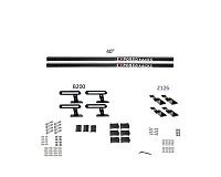 EXPOSED RACK 8009680BK Sld(2)40&#039;Bk+B200+Z126