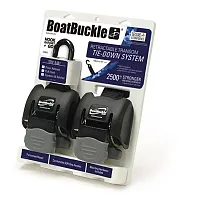 Boatbuckle Retractable Transom Tie-Down - 2&quot; Web (Pair)
