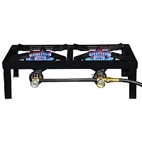 30000 Btu Base Camp 2 Burner Angle Iron Stove