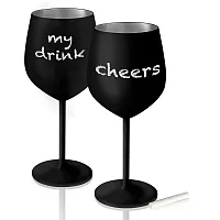 FLEMING SALE 10335 18Oz Wine Glass Black Matte