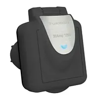FURRION LLC 110536 30A 125V Pwr Inlet Sq Blk
