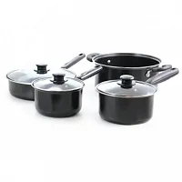 Better Chef 7 Piece Deluxe Non-Stick Cookware Set in Black