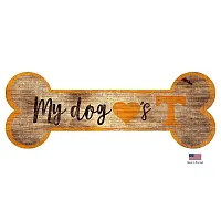 Fan Creations Tennessee Volunteers Distressed Dog Bone Wooden Sign