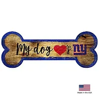 Fan Creations New York Giants Distressed Dog Bone Wooden Sign