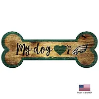 Fan Creations Philadelphia Eagles Distressed Dog Bone Wooden Sign