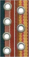 Fab Dog Nylon Grommet Collar Red/White/Blue SM (5/8 x 8-13in)