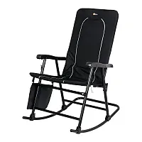 FAULKNER 49597H Dakota Fldg Rkg Chair Blk/Blk