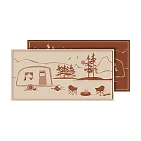 FAULKNER 53005S Mat Home Beige 9X18