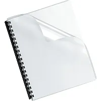Fellowes 52311 Crystals Transparent Pvc Oversized Binding Covers, 100 Pack
