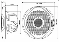 FUSION ELEC MSFR4021 4&#039; High Perf 2-Way Speakers 120 W