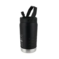 Brentwood GeoJug 40 Ounce Stainless Steel Insulated Water Bottle in Black with S