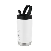 Brentwood GeoJug 40 Ounce Stainless Steel Insulated Water Bottle in Cream with S