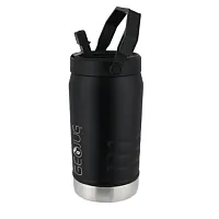 Brentwood GeoJug 64oz Stainless Steel Insulated Sports Water Jug in Black