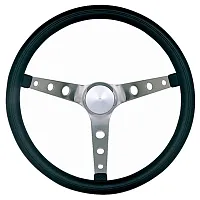 GRANT 9680 15&#039; Blk Fm Wheel/Stnls