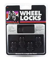 GORILLA 73631TBC Whl Locks Toyota Blk Chr Set