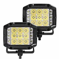 GO RHINO 0300323FCS Bright Series Lights - Pair Of 4X3