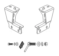 GO RHINO 568860TK Rc4 & Rc3 Lr Brackets