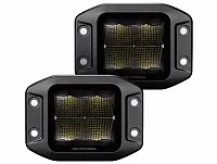 GO RHINO 750400321S Blackout Series Lights- Pair Of 3X3