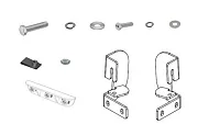 GO RHINO D64052TK Brackets For Dominator Sidesteps