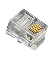 Cablesys GAMP6P4CFT Mod Tel Plug Flat Stranded 6P4C 100Pk
