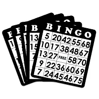 18 Pack of Black Bingo Cards ACO-0033