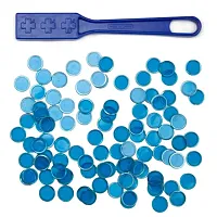 Blue Magnetic Bingo Wand with 100 Metallic Bingo Chips   GBIN-50